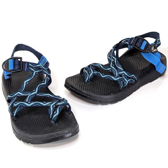 Chaco Womens ZX/2 Sandals Classic Blue Hiking Outdoor Gorpcore Toe Loop 8 - Picture 1 of 12
